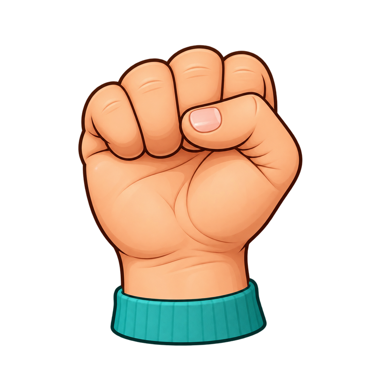 Closed fist: zero fingers