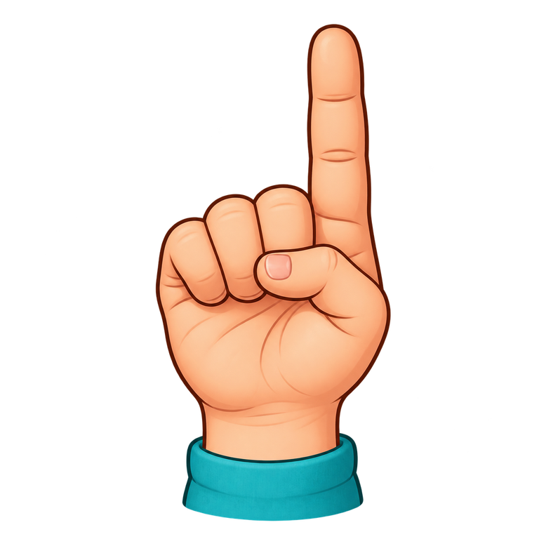 1 finger